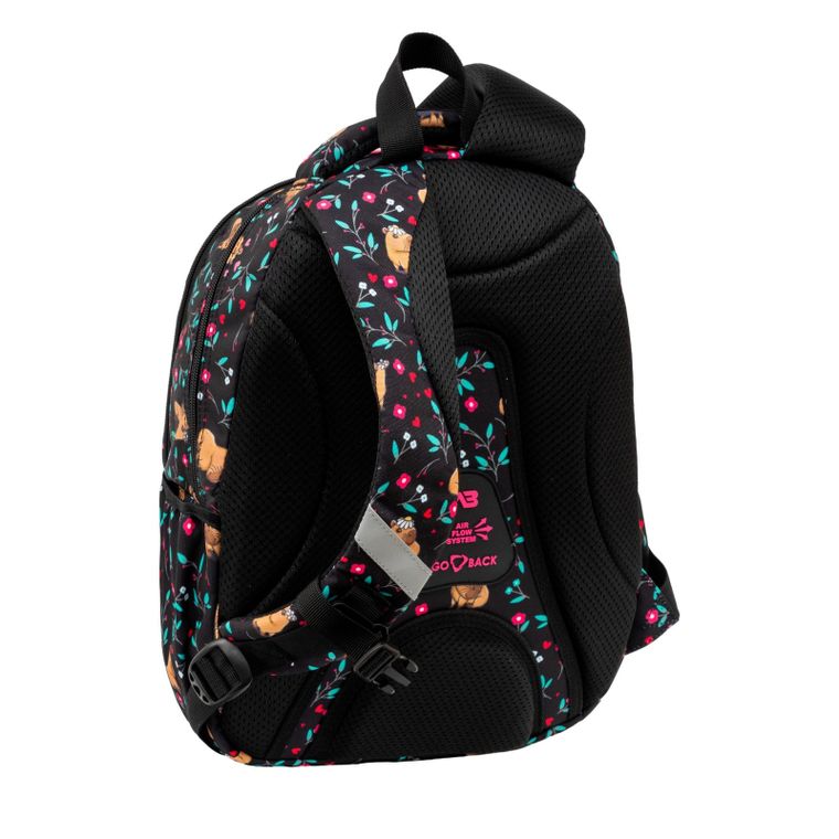 Astrabag, plecak szkolny, 3-komorowy, Flower Capy