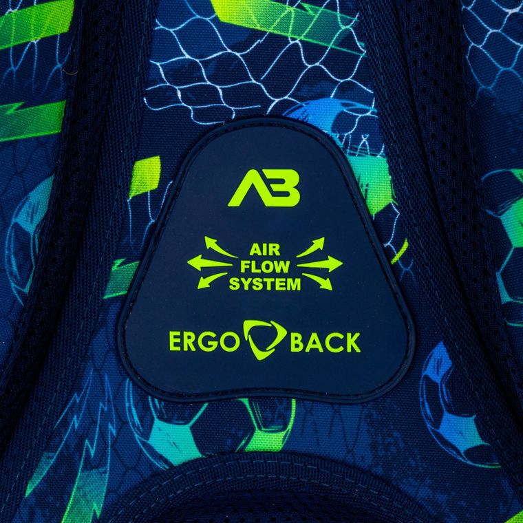 Astrabag, plecak szkolny, 3-komorowy, Football