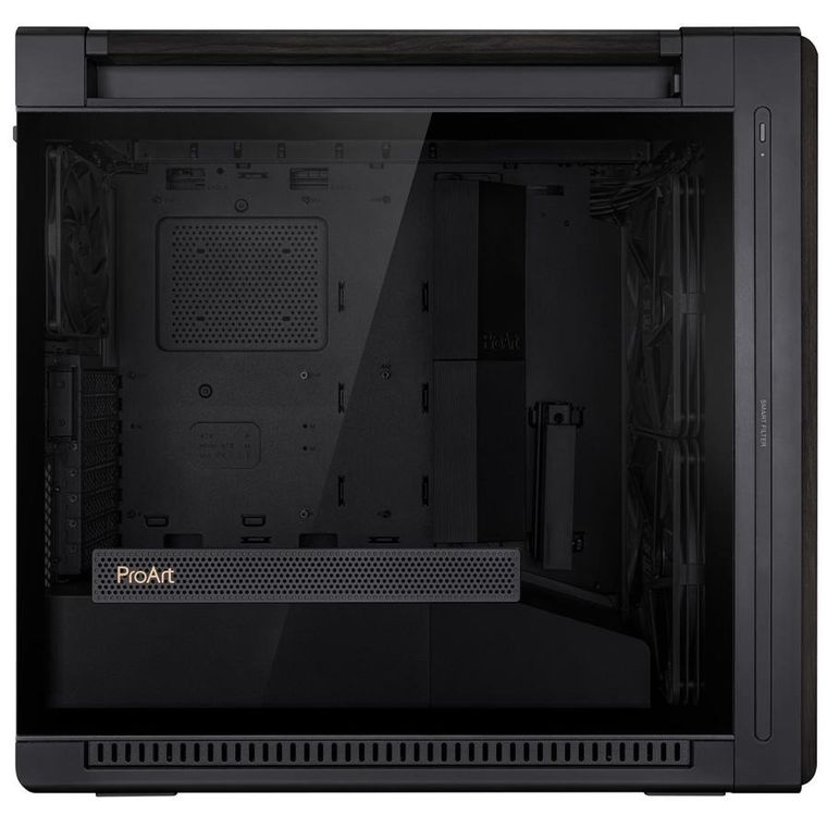 Asus, obudowa komputerowa, PROART PA602 WOOD TG PWM BLACK