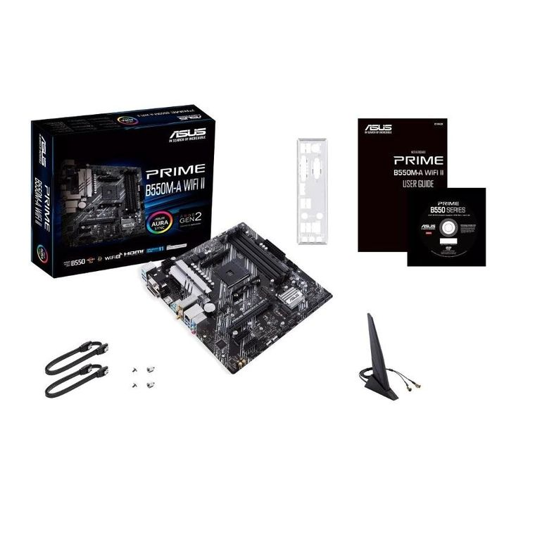 Asus, płyta główna, Prime B550M-A WIFI II AM4 4DDR4 HDMI M.2 mATX