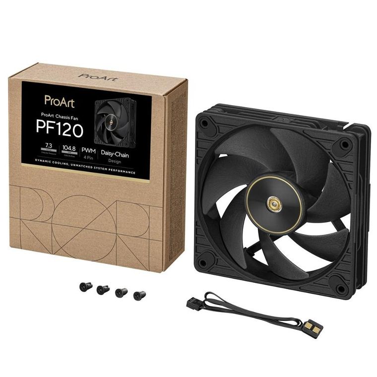 Asus, Proart, wentylator, PF120 FAN PWM BLACK