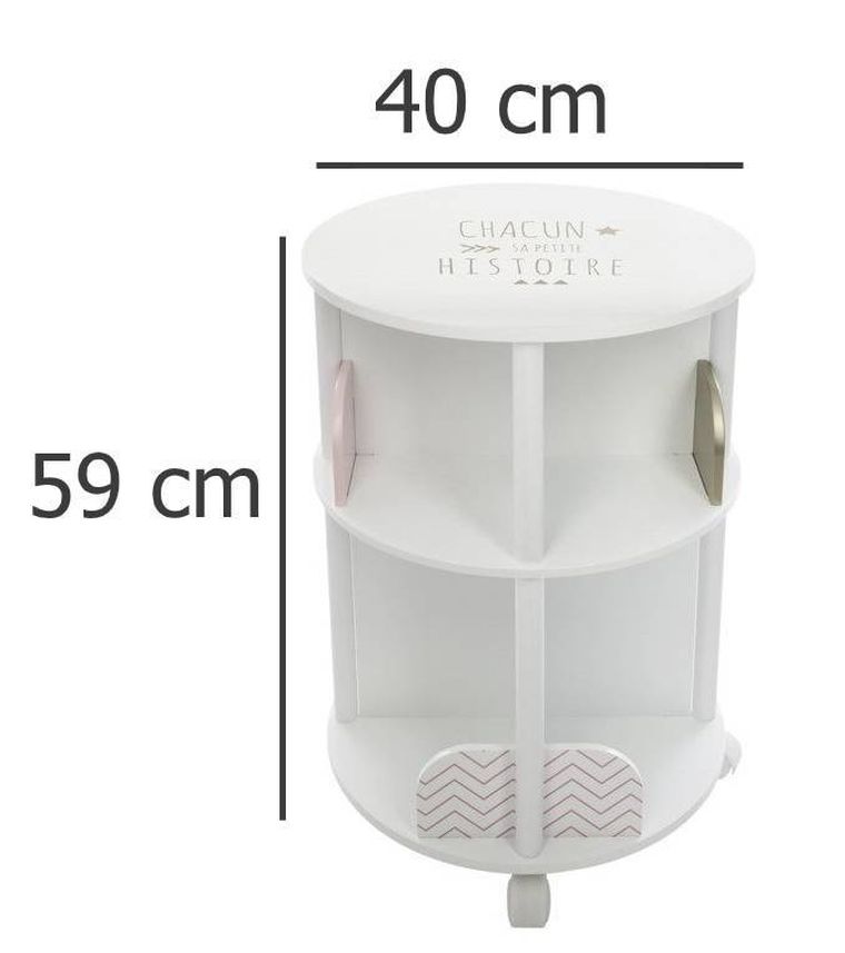 Atmosphera for kids, regał na książki, okrągły