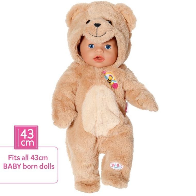 Baby Born, Miś, ubranko z kapturem, 43cm