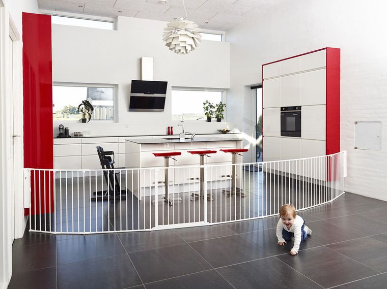 Baby Dan, Flex XXL, bramka ochronna, biała