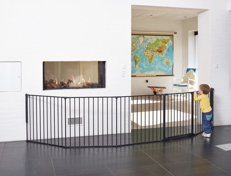 Baby Dan, Flex XXL, osłona kominka, czarny