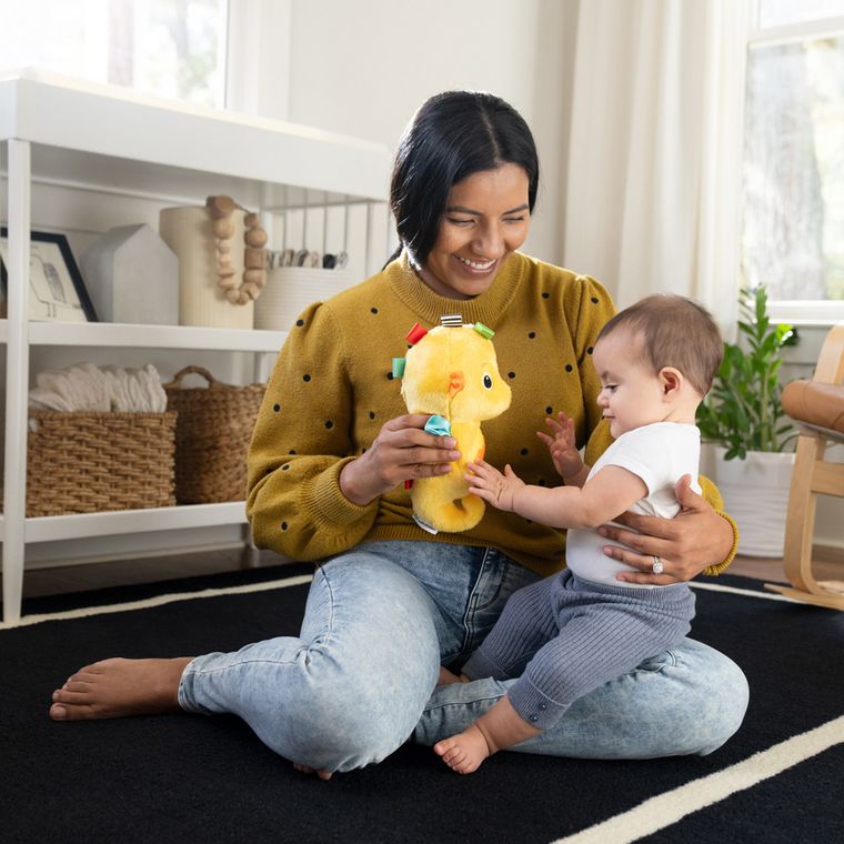 Baby Einstein, Sea Dreams, Seahorse, zabawka sensoryczna, konik morski, żółty