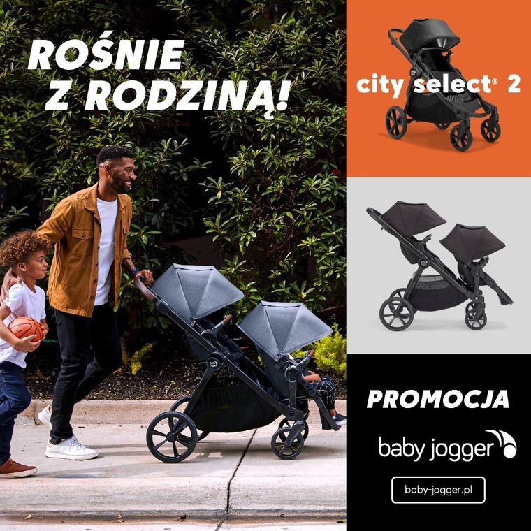 Baby Jogger, City Select 2, wózek spacerowy, Radian Slate