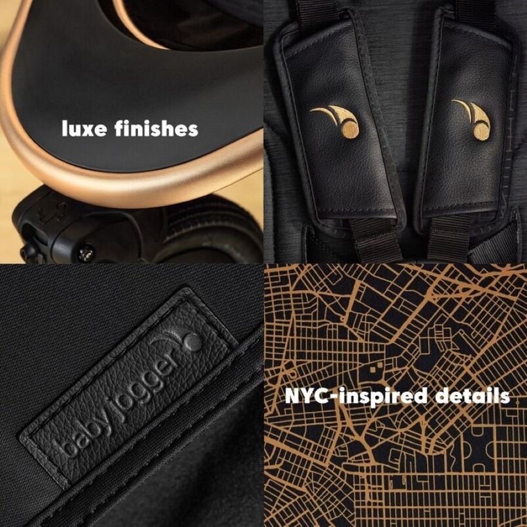 Baby Jogger, Summit X3, Robin Arzon, sportowy wózek spacerowy, czarny złoty