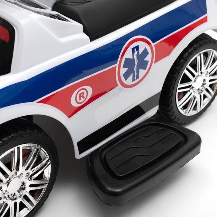 Baby Mix, jeździk z rączką, dźwięk, ambulans