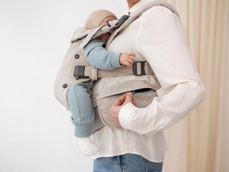 BabyBjörn, nerka, saszetka do nosidełka, woven, jasny beż