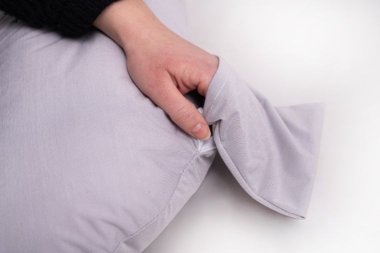 BabyMatex, MiniRelax, Bamboo, poduszka do karmienia pozycjonująca, muślin, lawendowa, 150 cm