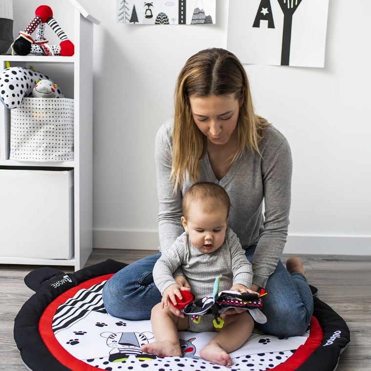 BabyOno, C-More, Dream Team, książeczka sensoryczna