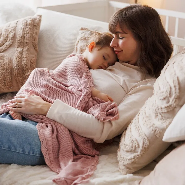 BabyOno, kocyk bambusowy, różowy, 75-100 cm