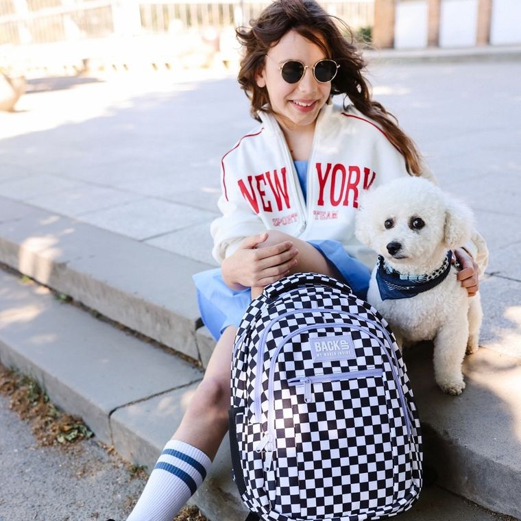 BackUp, plecak szkolny, 3-komorowy, Szachownica F