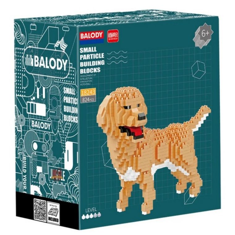 Balody, Golden Retriever, klocki konstrukcyjne, 824 elementów