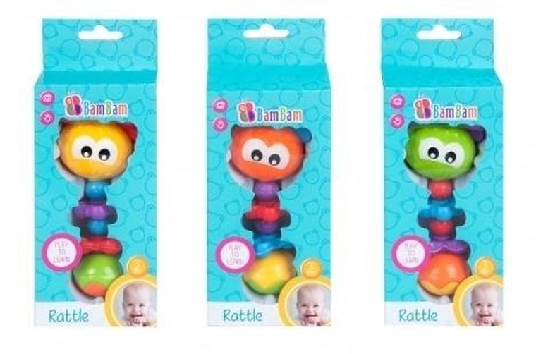 Bam Bam, grzechotka, robaczek