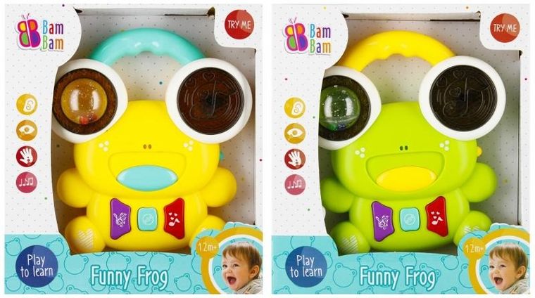 BamBam, zabawka muzyczna, żabka