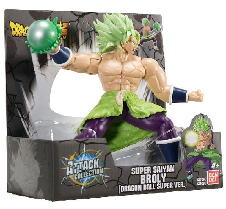 Bandai, Dragon Ball Super Attack, Broly, figurka kolekcjonerska, 18 cm