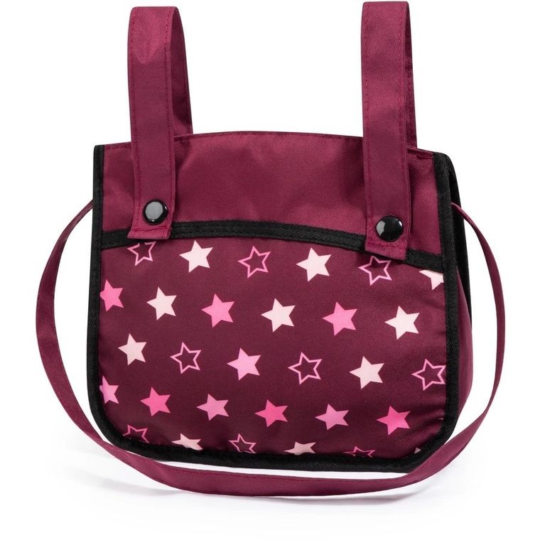 Bayer Design, Xeo Twin, bliźniaczy wózek dla lalek z torbą, bordo