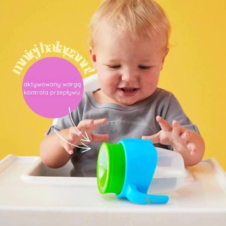 b.box, Lilac Pop, kubek 360 do nauki picia, kubek treningowy, niekapek