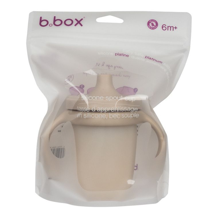 b.box, silikonowy kubek z ustnikiem, latte