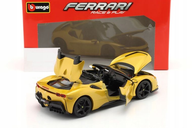 Bburago, Ferrari SF90 Spider, model pojazdu, gold