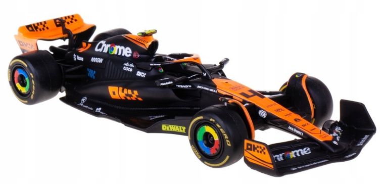 Bburago, Formula Racing, McLaren MCL36 MCL60, #4 Lando Norris, bolidy F1, modele pojazdów, 1:43
