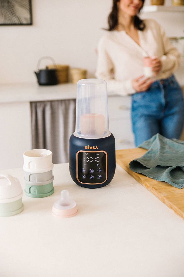 Beaba, Multi Milk, wielofunkcyjny podgrzewacz i sterylizator parowy do butelek i słoiczków, 5w1, Night blue