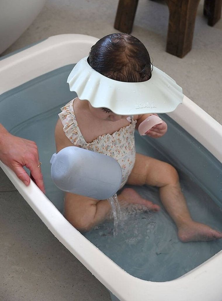 Beaba, silikonowy daszek do mycia głowy, Misty Green