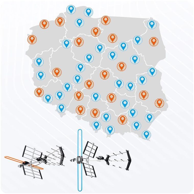 Berdsen, antena zewnętrzna kierunkowa TV, ultra HD 4K, BD-950