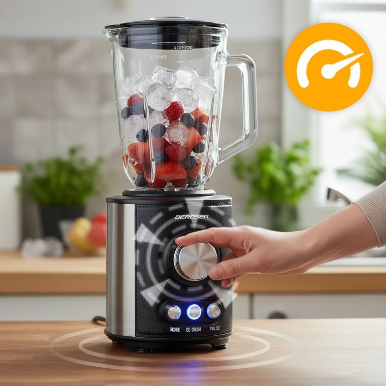 Berdsen, blender kielichowy 800W, czarny, BD-751