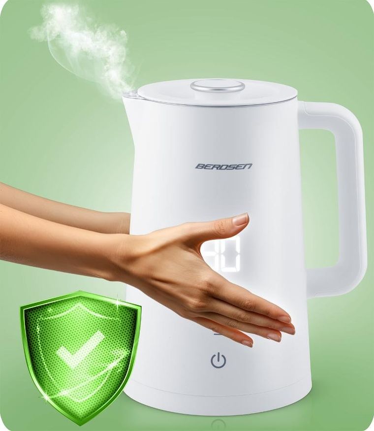 Berdsen, czajnik elektryczny, biały, 1,7l