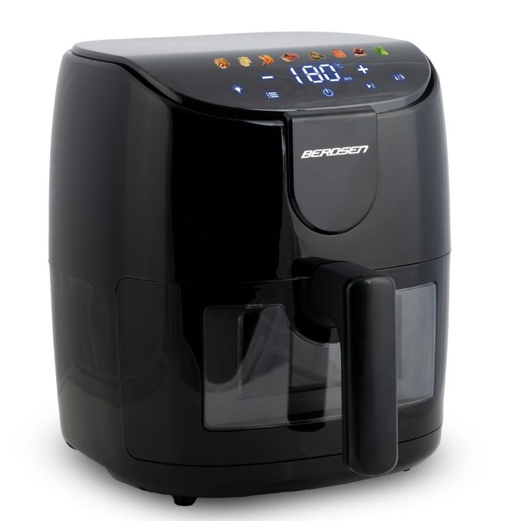 Berdsen, frytkownica beztłuszczowa, air fryer, 1500W, czarny, 4l, BD-658
