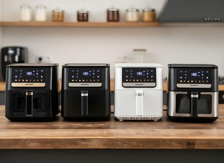 Berdsen, frytkownica beztłuszczowa, air fryer, 1700W, czarny, 6,5l, BD-655