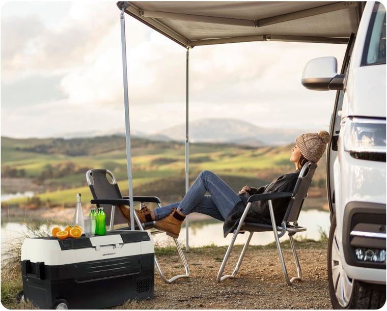 Berdsen, Icemax 400, lodówka kompresorowa turystyczna, czarna, 32l