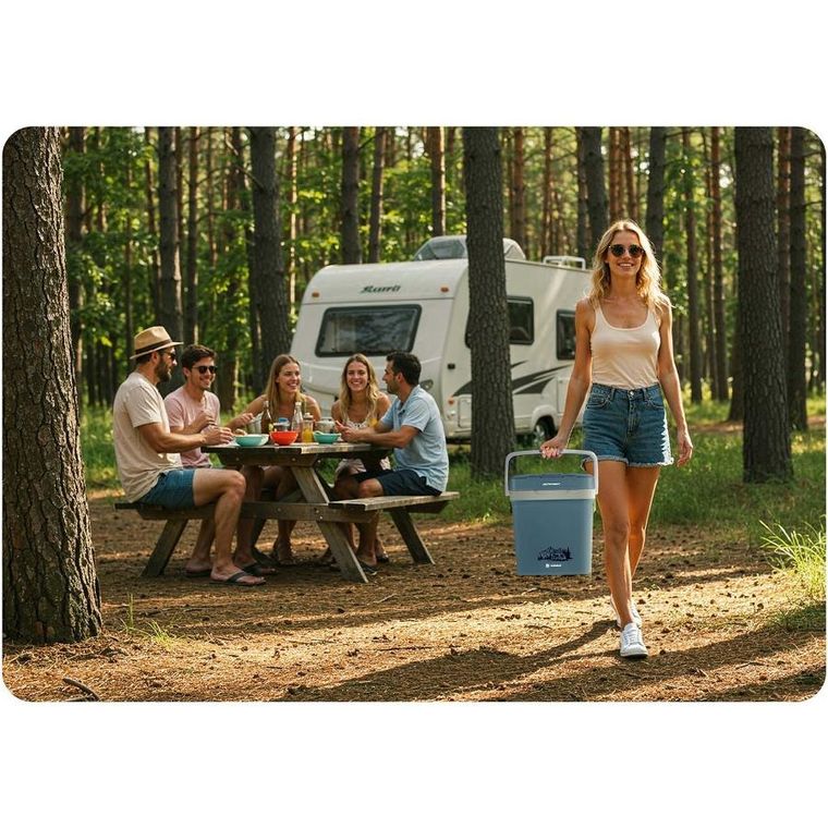 Berdsen, Icemax, lodówka turystyczna, tryb ECO, 26l, niebieska