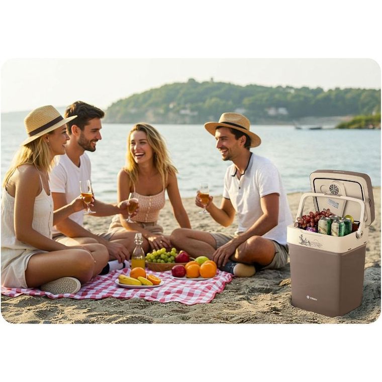 Berdsen, Icemax, lodówka turystyczna, tryb Eco, ciemno-szara, 29l