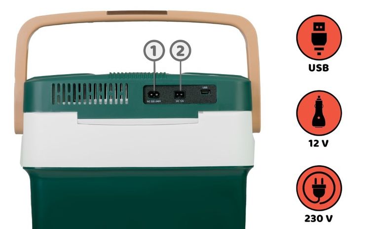 Berdsen, Icemax, lodówka turystyczna, tryb Eco, zielona, 29l