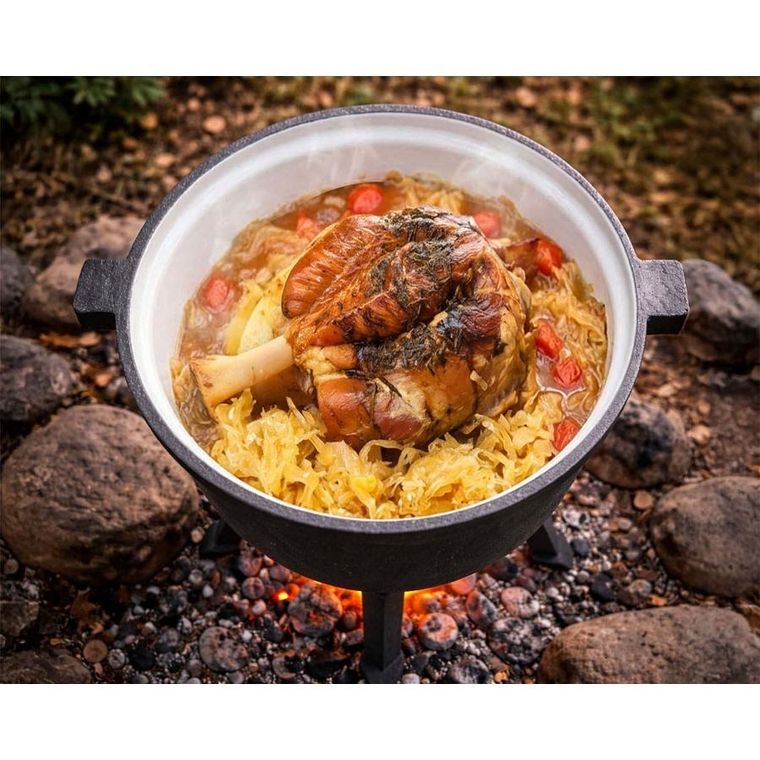 Berdsen, kociołek żeliwny, emaliowany, 8l