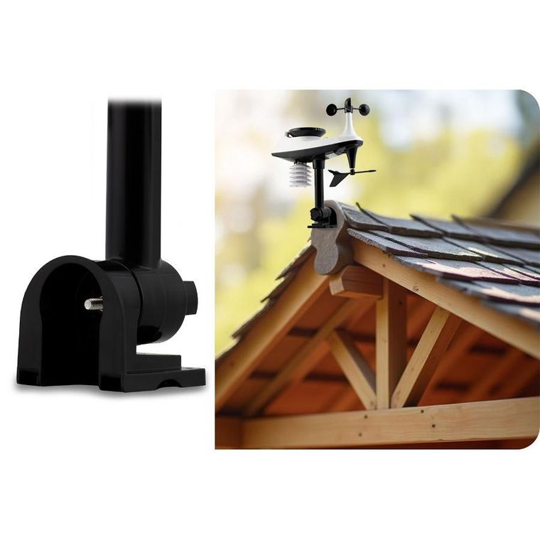 Berdsen, stacja pogodowa z czujnikiem wiatru i deszczu BD-914 czarna