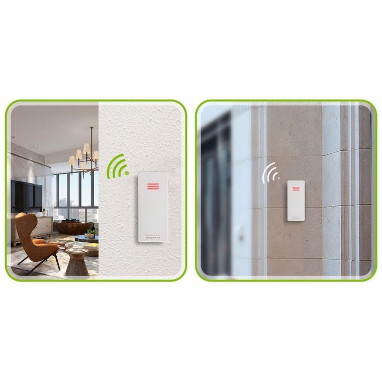 Berdsen, stacja pogodowa z wyświetlaczem, srebrna