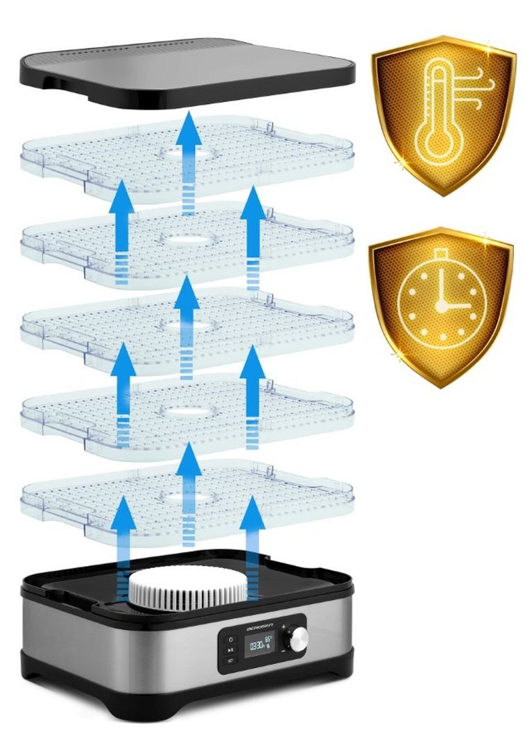 Berdsen, suszarka spożywcza do grzybów i owoców, 400W 10L