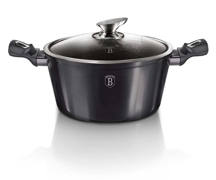 Berlinger Haus, Carbon Pro, zestaw: garnki z pokrywą + patelnie, 6 elementów