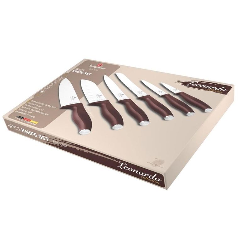 Berlinger Haus, Leonardo, zestaw 6 noży kuchennych, 6 szt.