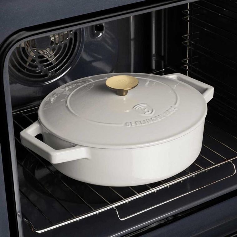 Berlinger Haus, Sahara, garnek żeliwny, płaski, 26 cm