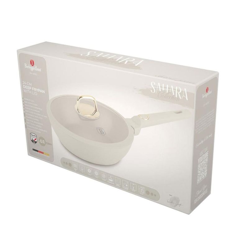 Berlinger Haus, Sahara, głęboka patelnia tytanowa, 24 cm