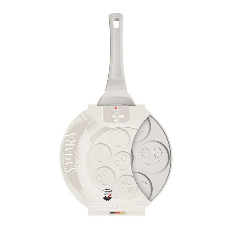 Berlinger Haus, Sahara, patelnia tytanowa do placuszków emoji, 26 cm