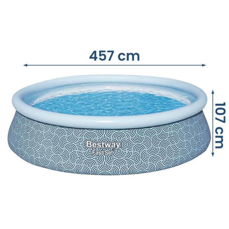 Bestway, basen ogrodowy, rozporowy, zestaw 11w1, 457-107 cm
