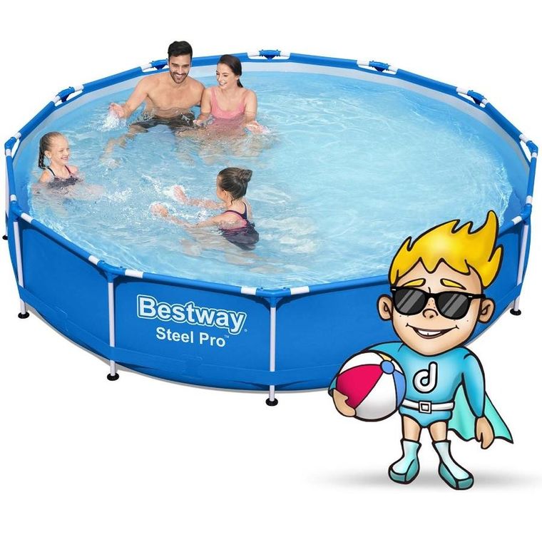 Bestway, basen ogrodowy stelażowy, 366-76 cm, zestaw 15w1