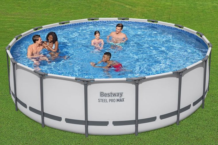 Bestway, basen ogrodowy stelażowy, 488-122 cm, zestaw 19w1